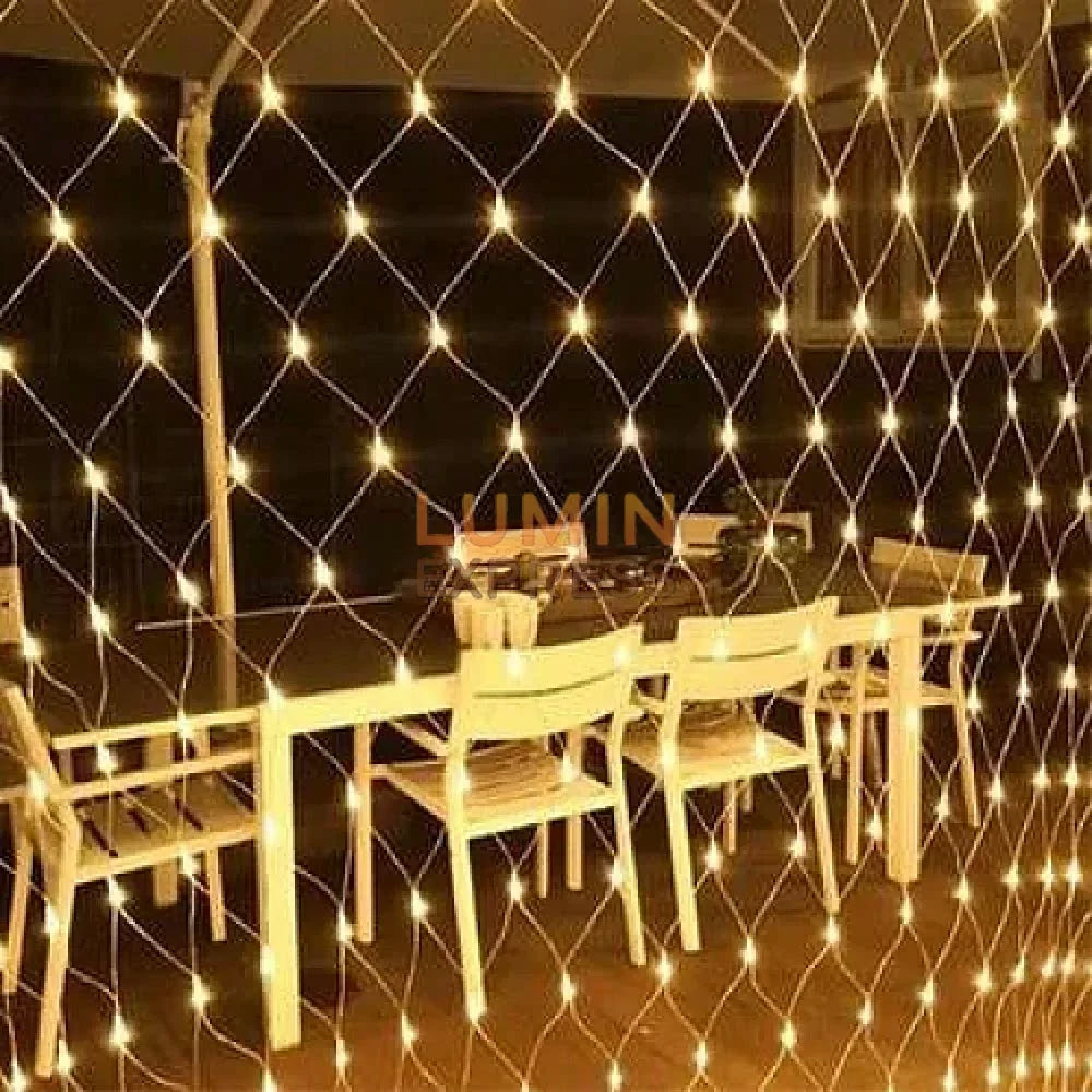 Guirlande Filet lumineux LED 3Mx3M Jaune