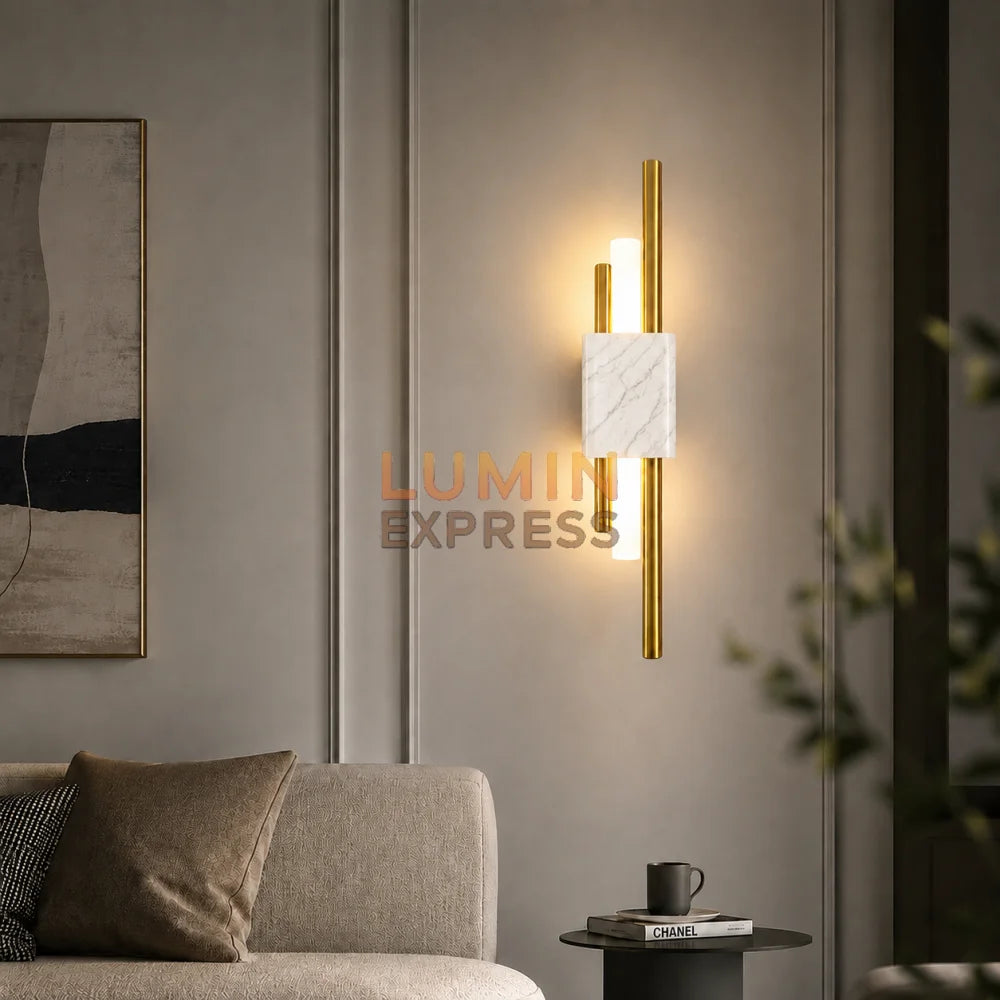 Applique murale VERDUN Marbre Blanc