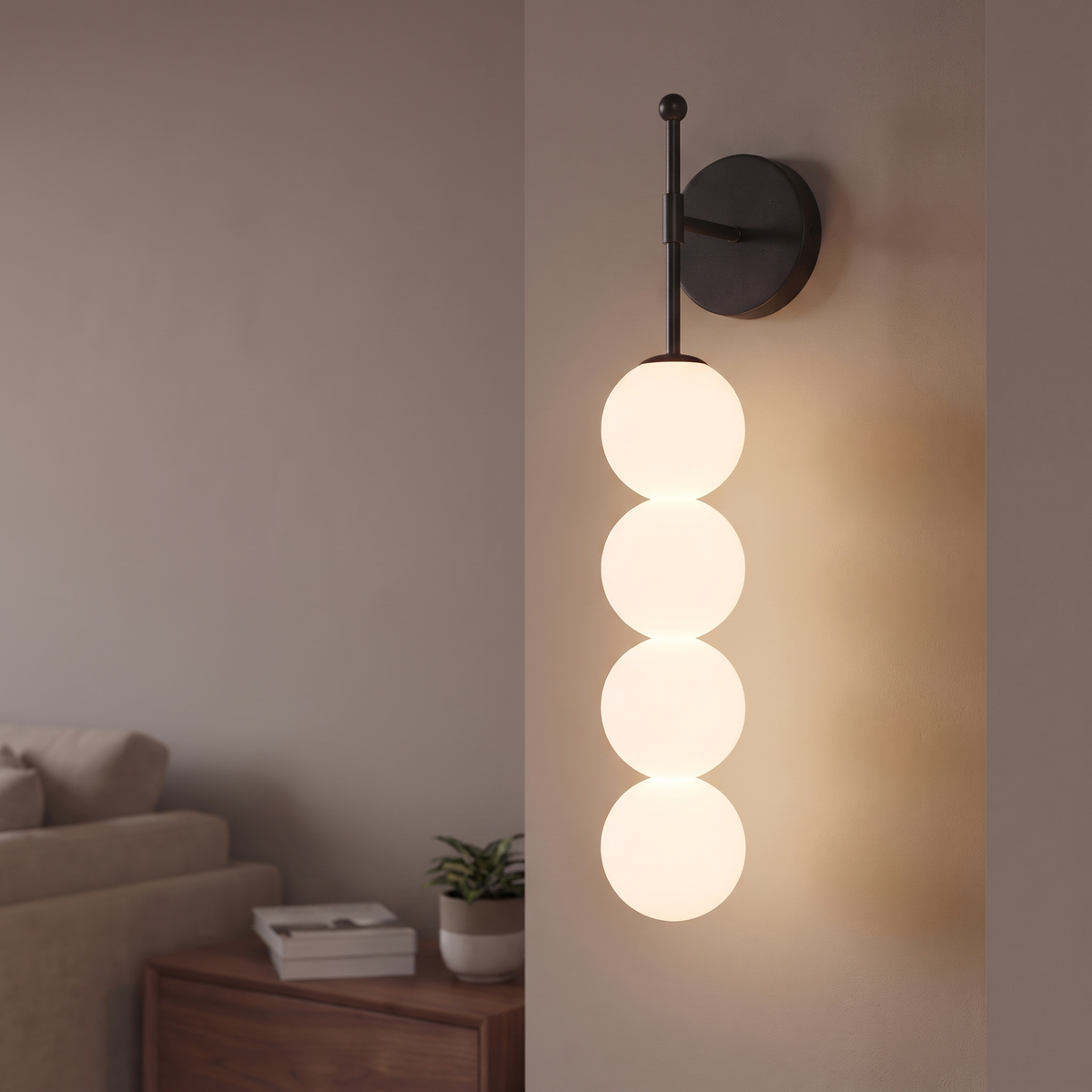 Applique murale BORA Black
