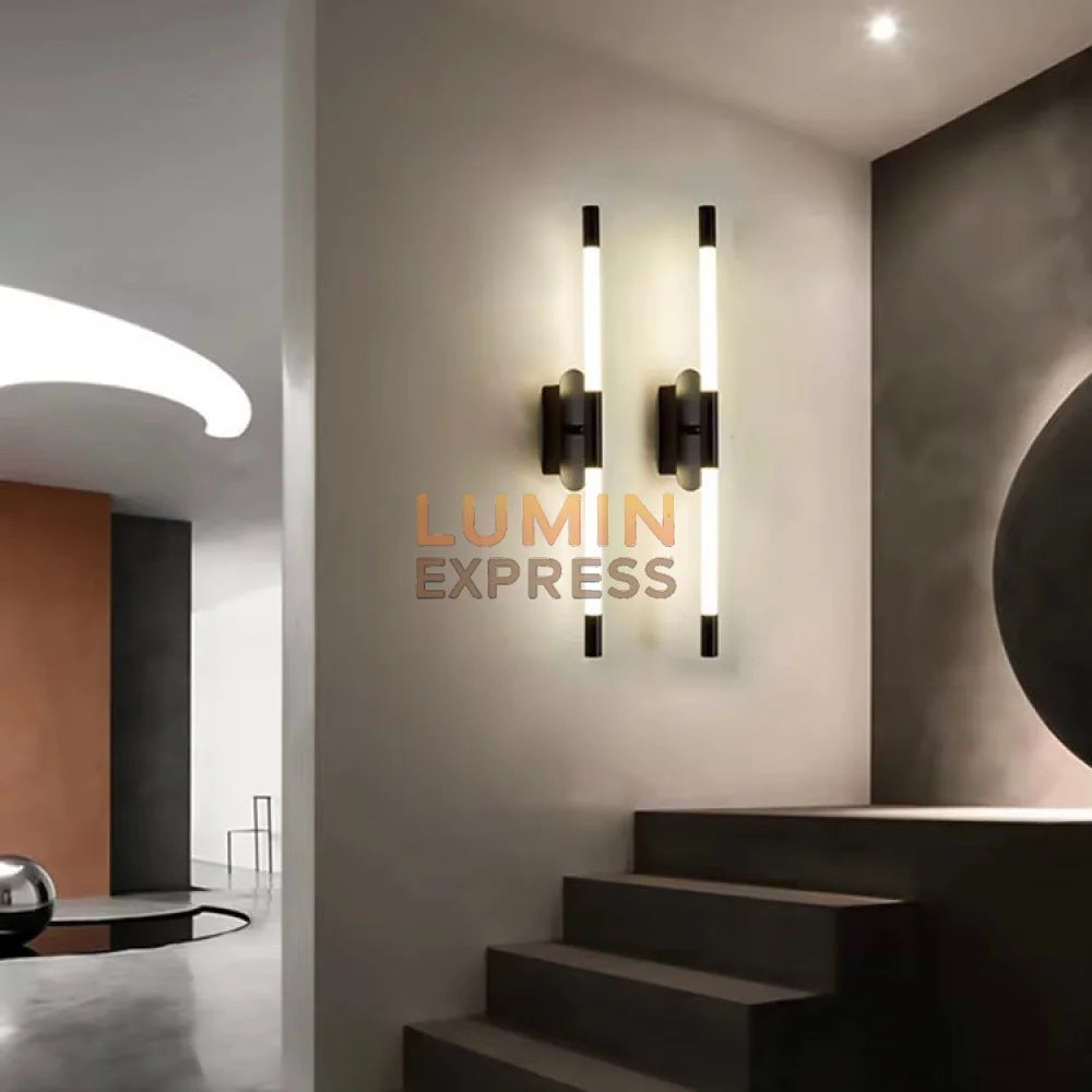 Applique murale BELMOND Black pour couloir – Luminaire Maroc Luminexpress