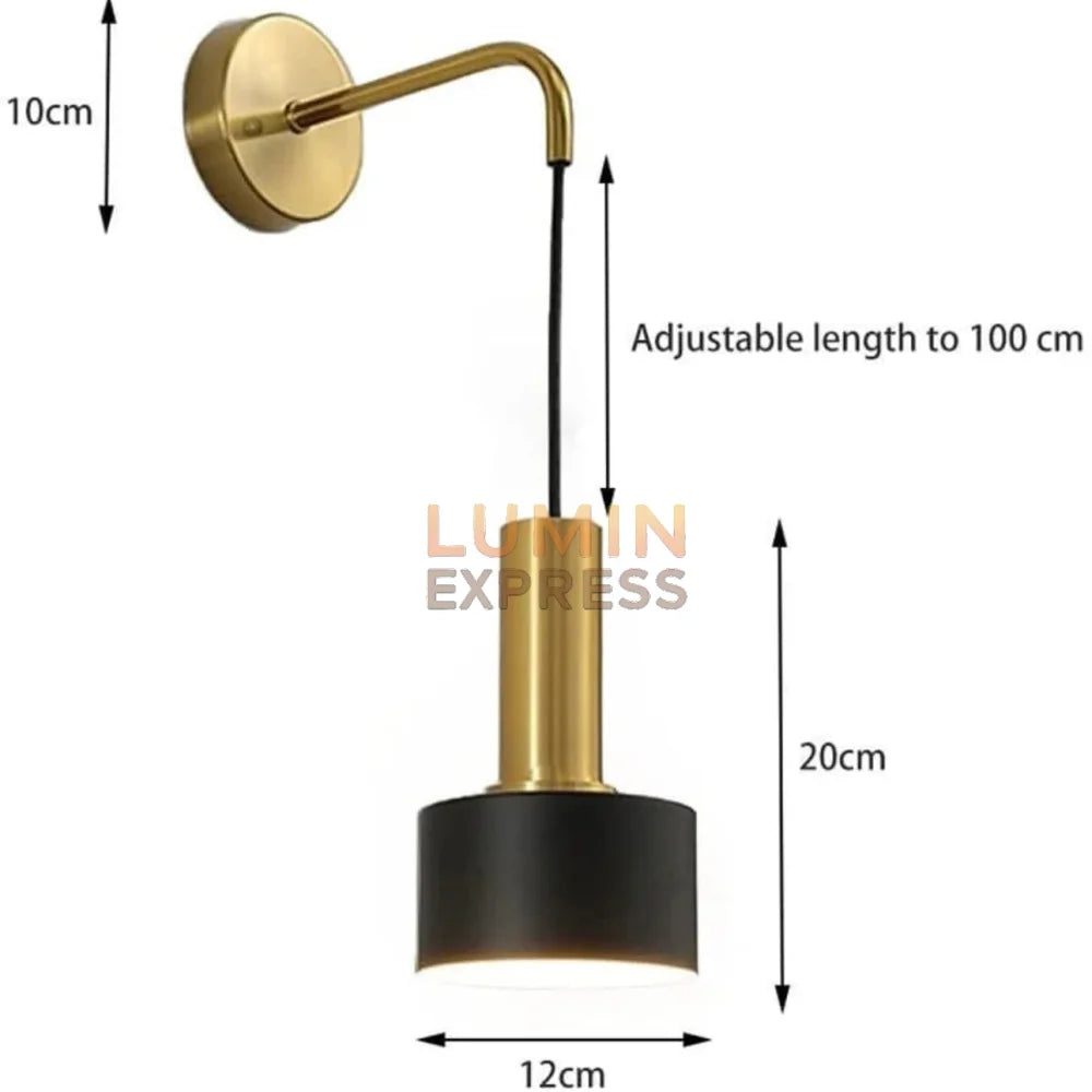Applique murale FLIPO Black-Gold