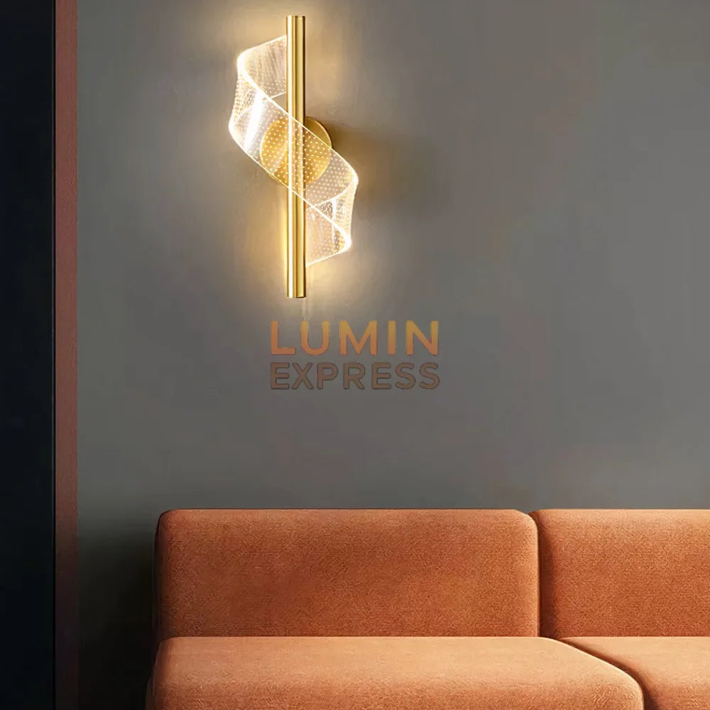 Applique murale TWISTER Gold