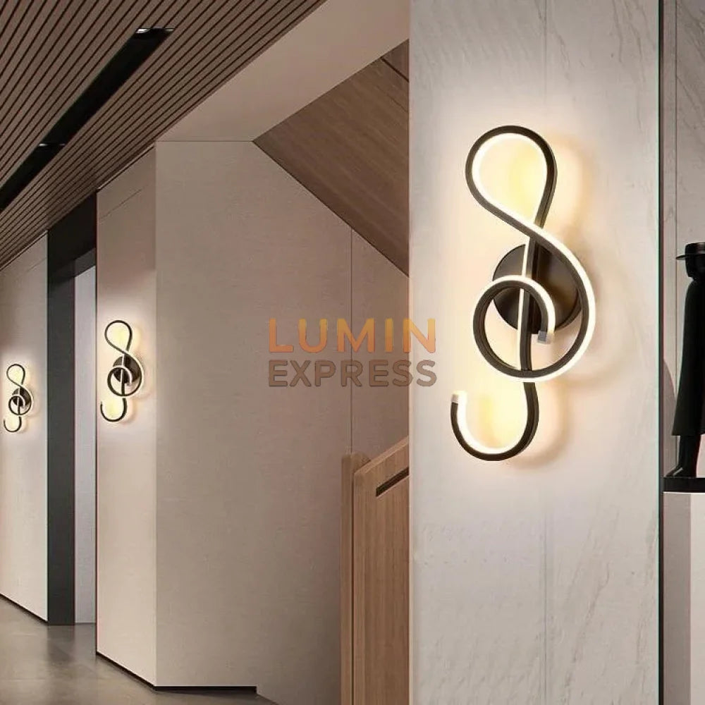 Luminaire mural musical LED – applique élégante pour salon