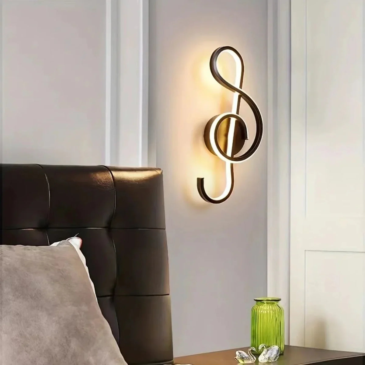 Éclairage mural artistique noir mat – applique LED 20W