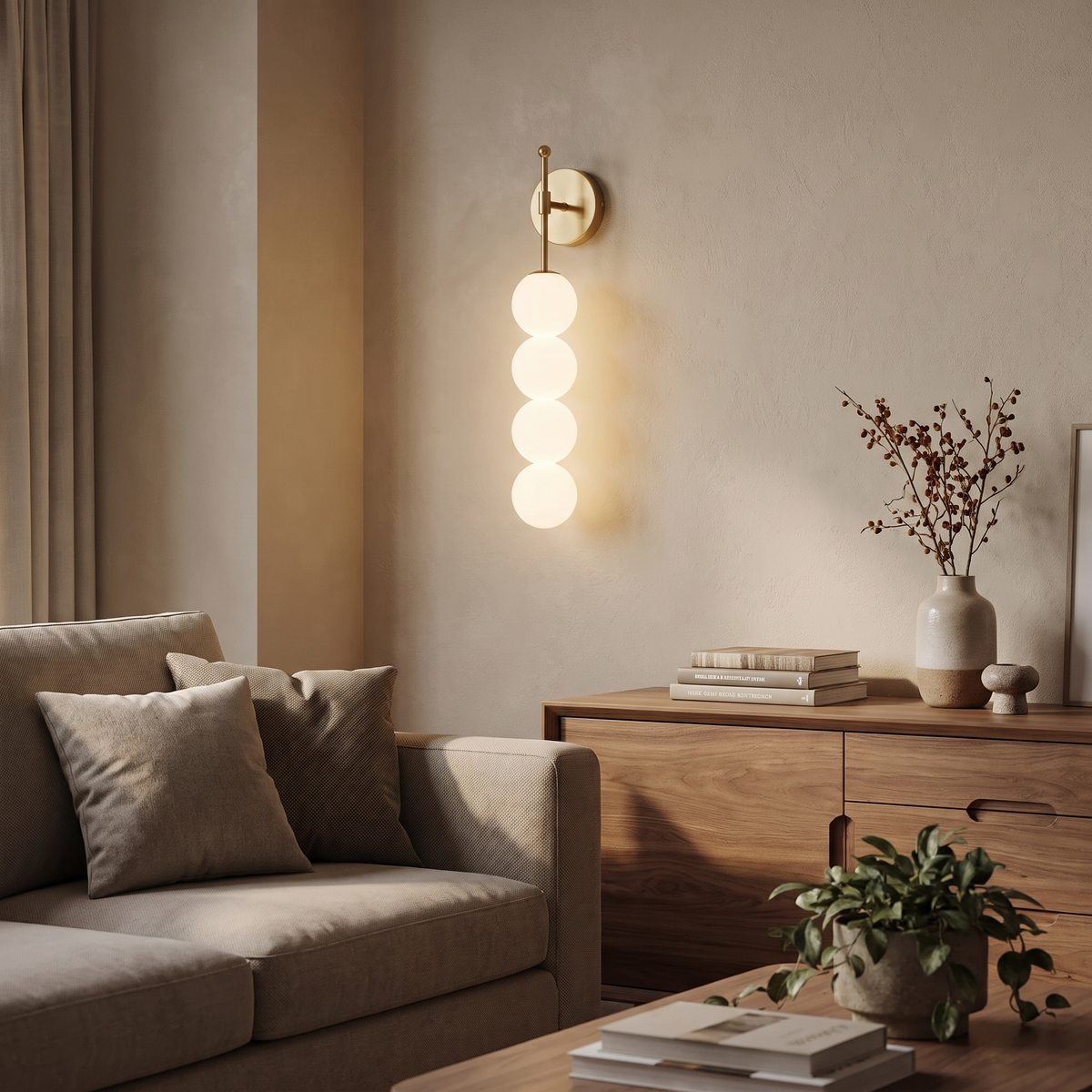 Applique murale BORA Gold
