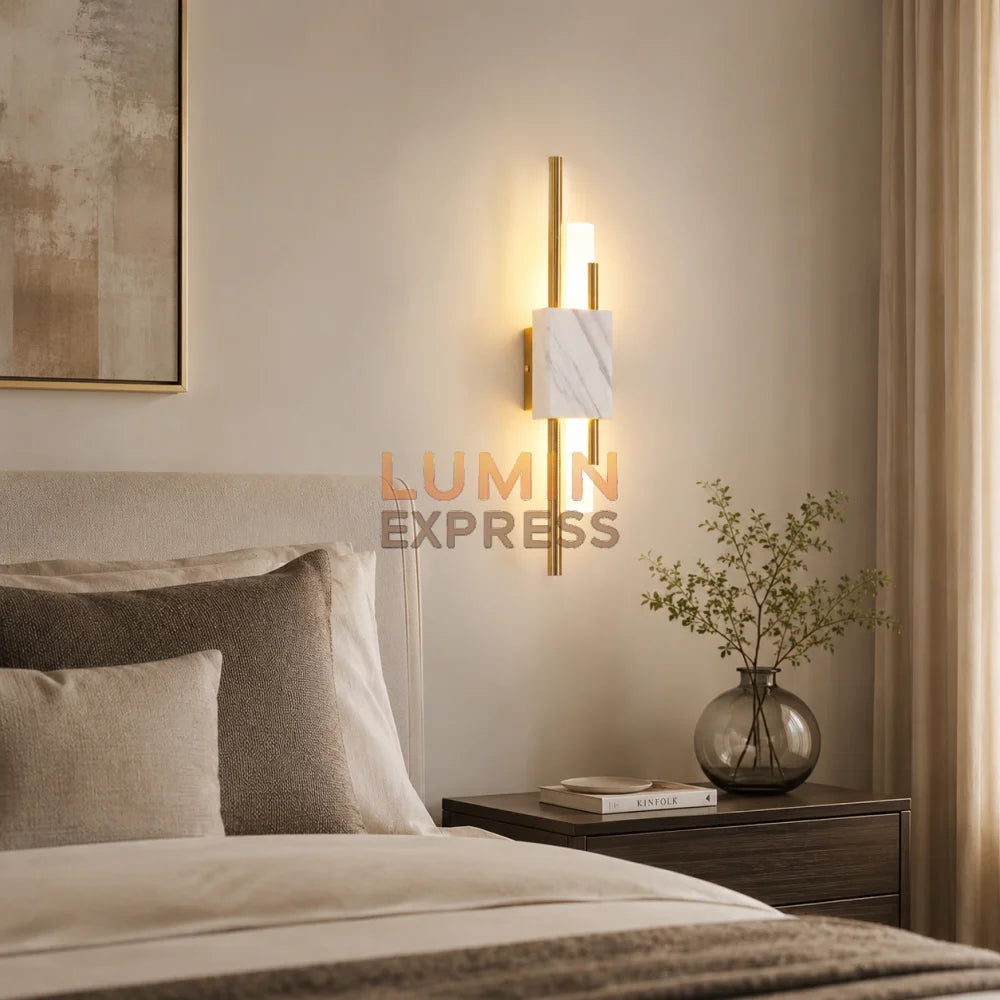 Applique murale VERDUN Marbre Blanc