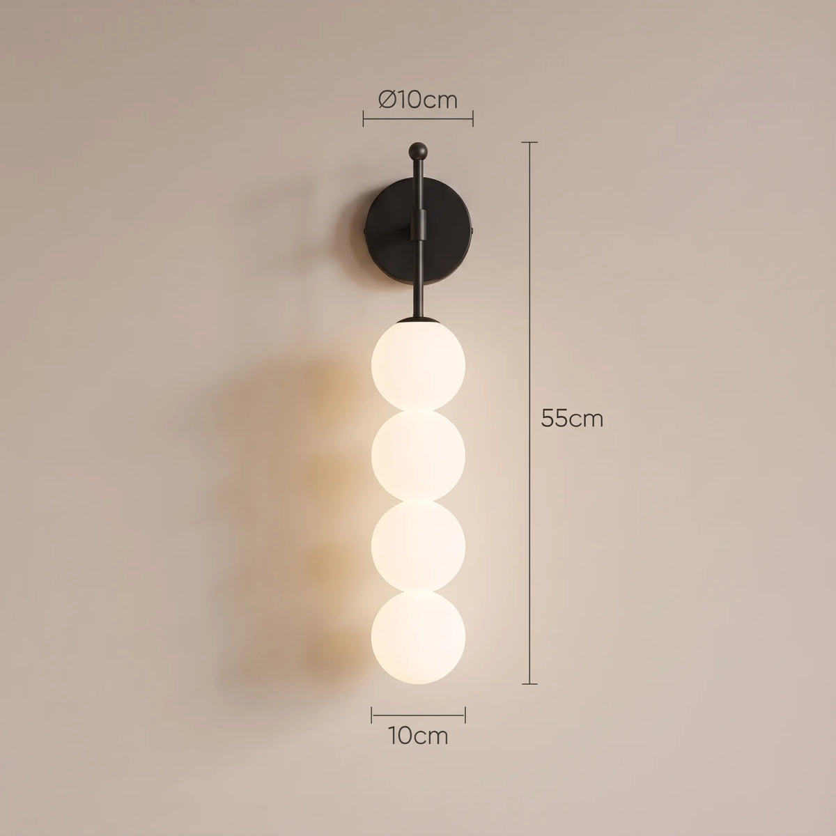 Applique murale BORA Black