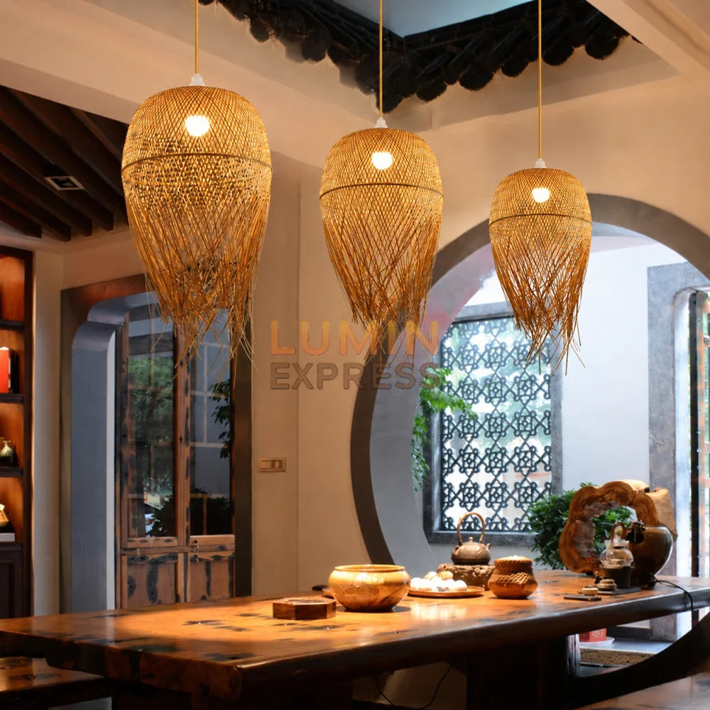 Suspension MYKONOS en Bambou