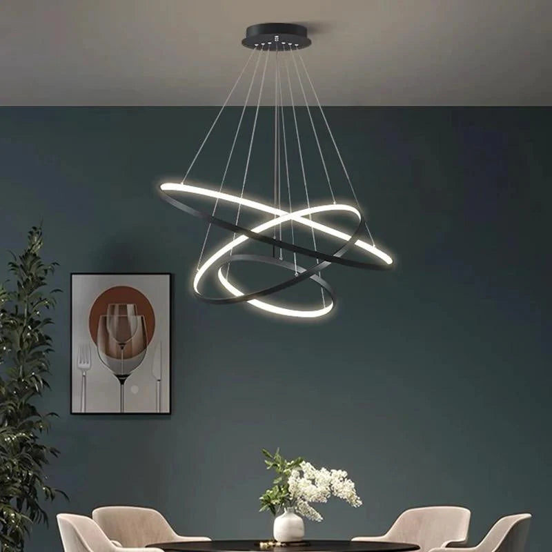 Suspension LISBON Black 80cm