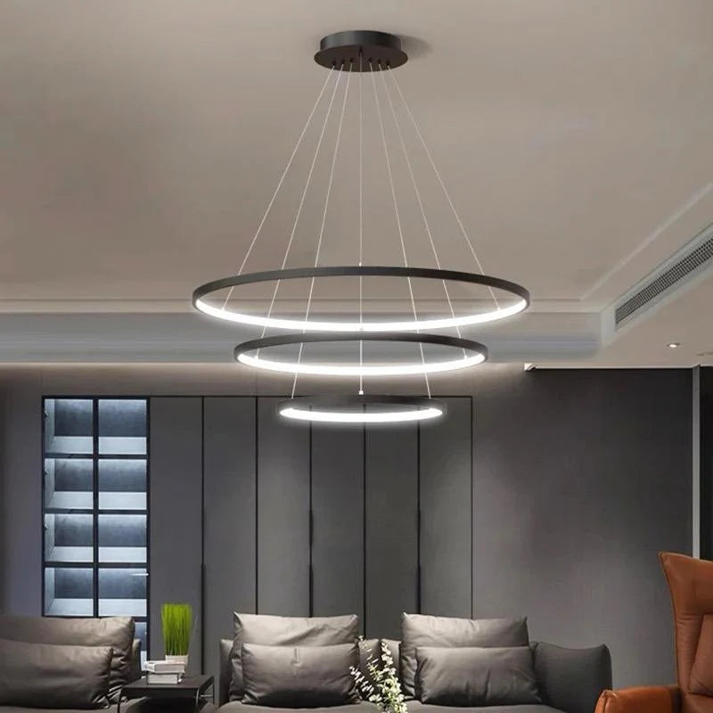 Suspension LISBON Black 80cm
