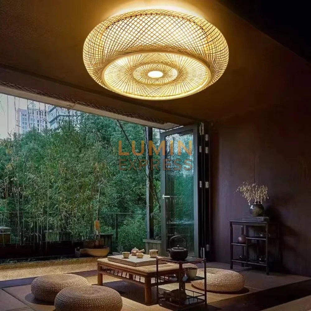 Plafonnier TAKA en Bambou