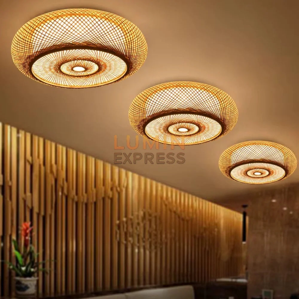 Plafonnier TAKA en Bambou