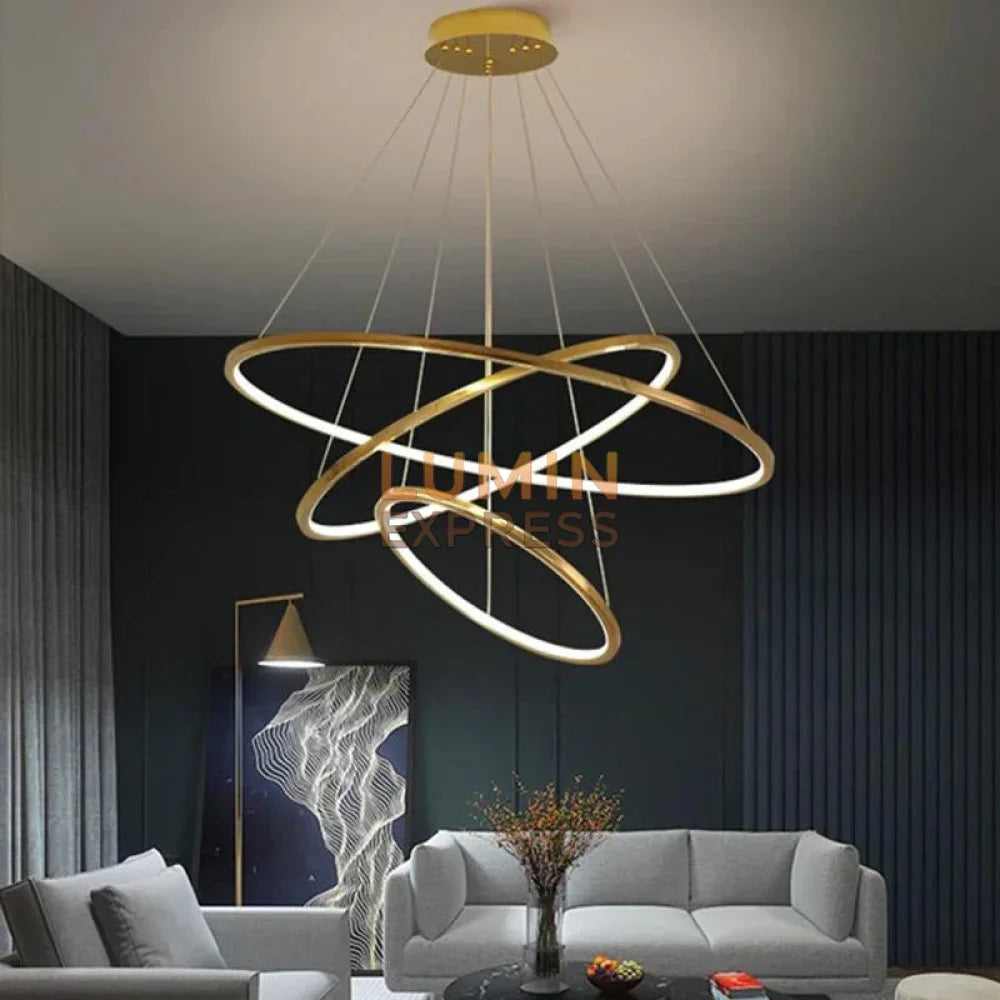 Suspension LISBON Gold 80cm