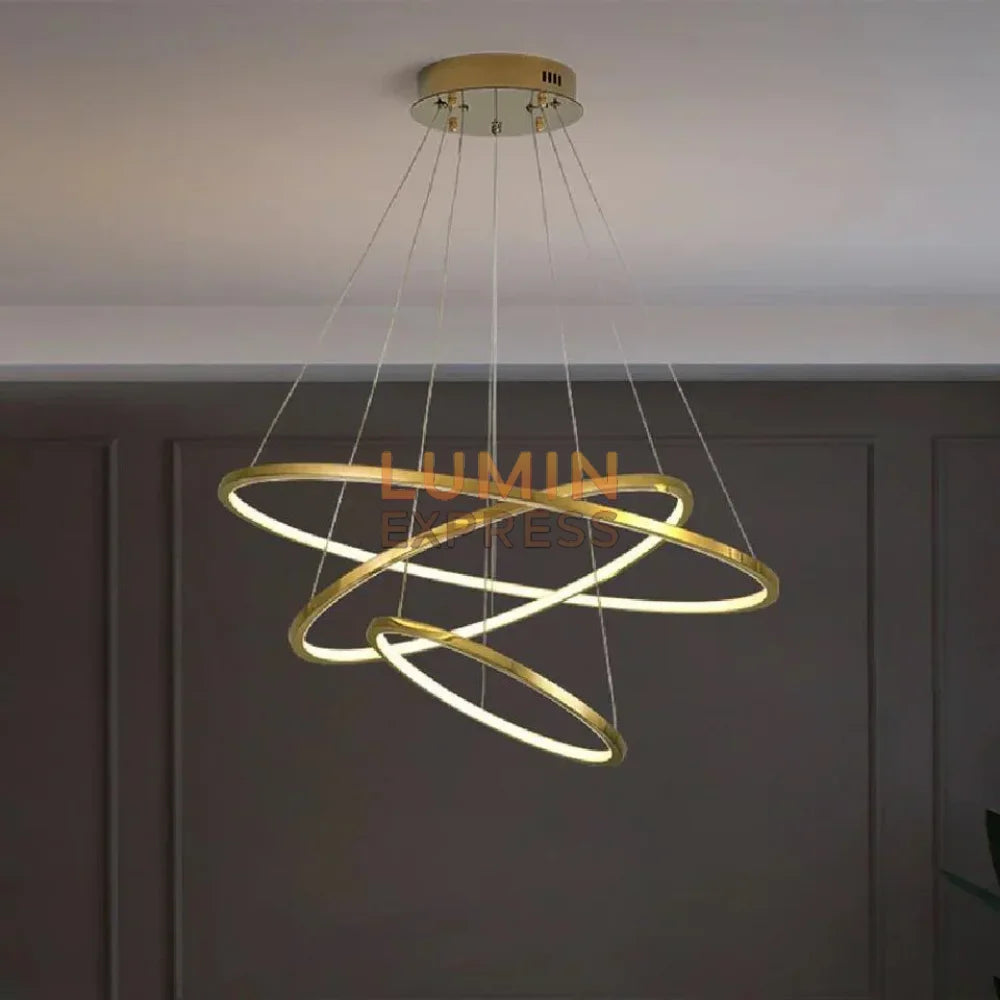Suspension LISBON Gold 80cm