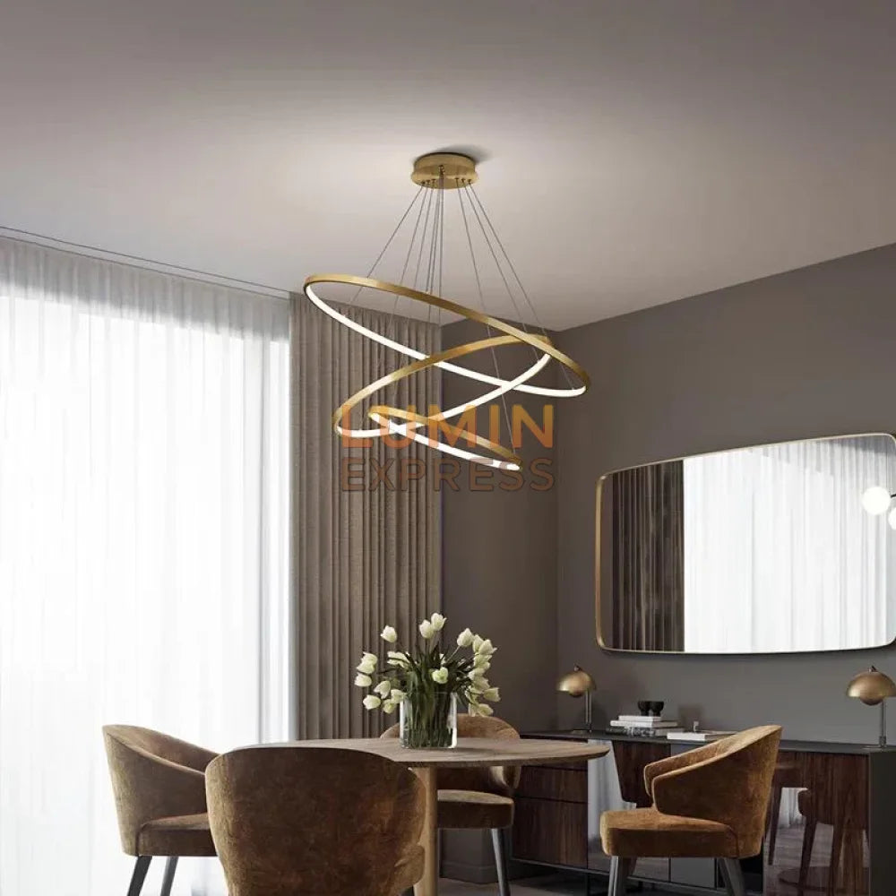 Suspension LISBON Gold 80cm