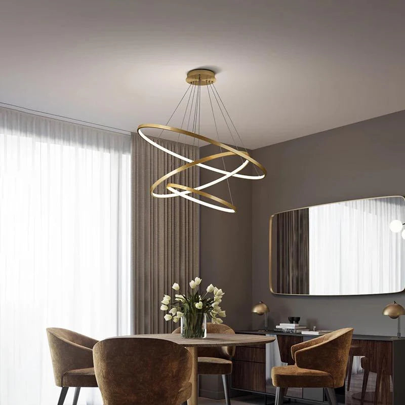 Suspension LISBON Gold 80cm