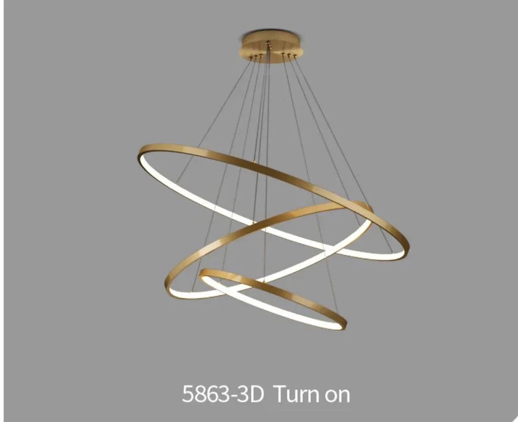 Suspension LISBON Gold 80cm