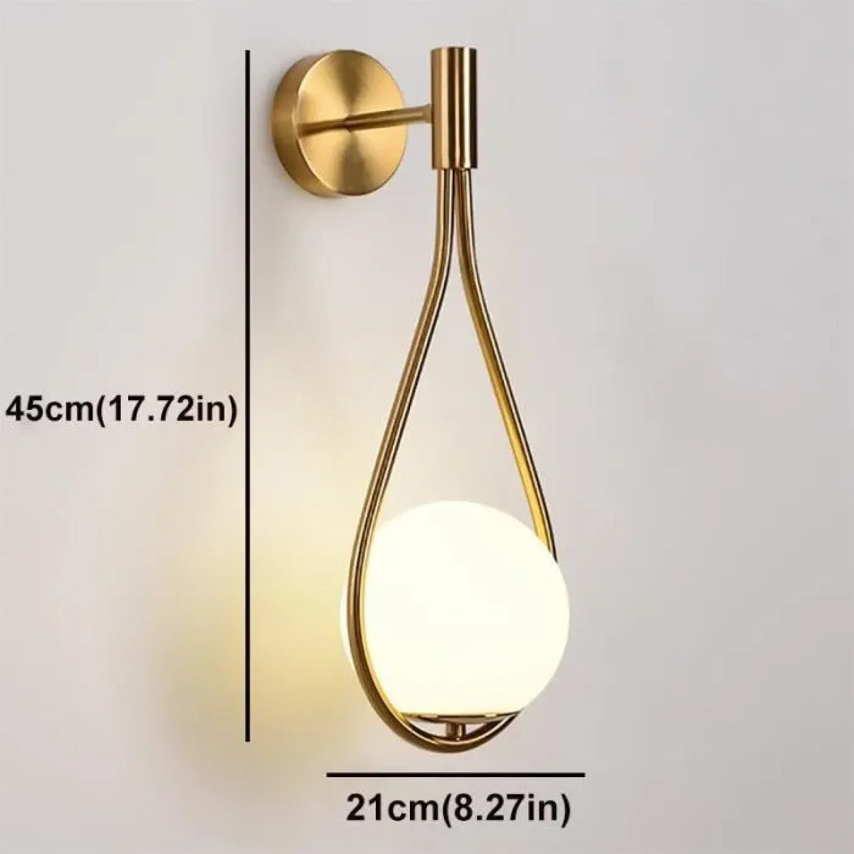 Applique murale PLATA Gold