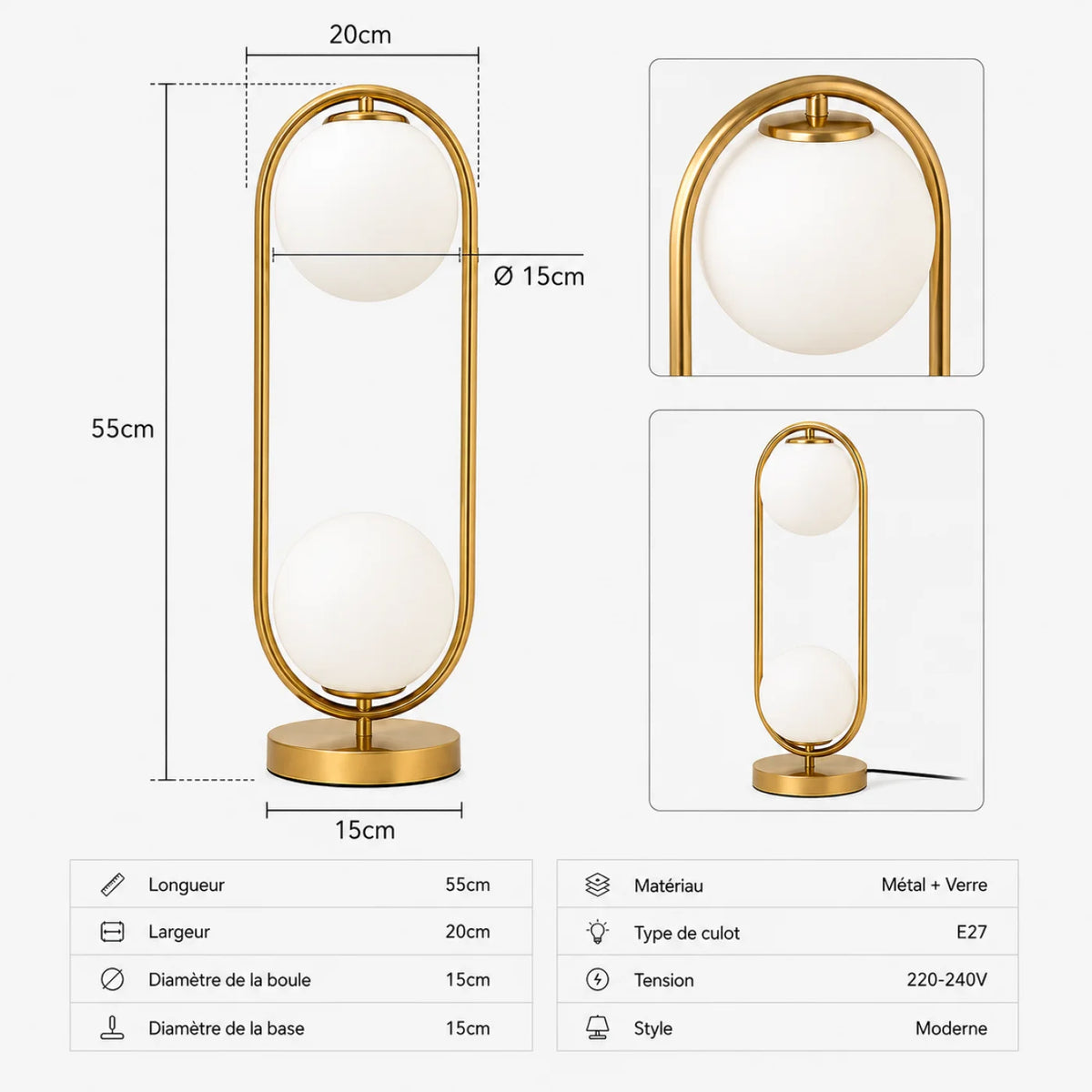 Lampe de table SCOTT