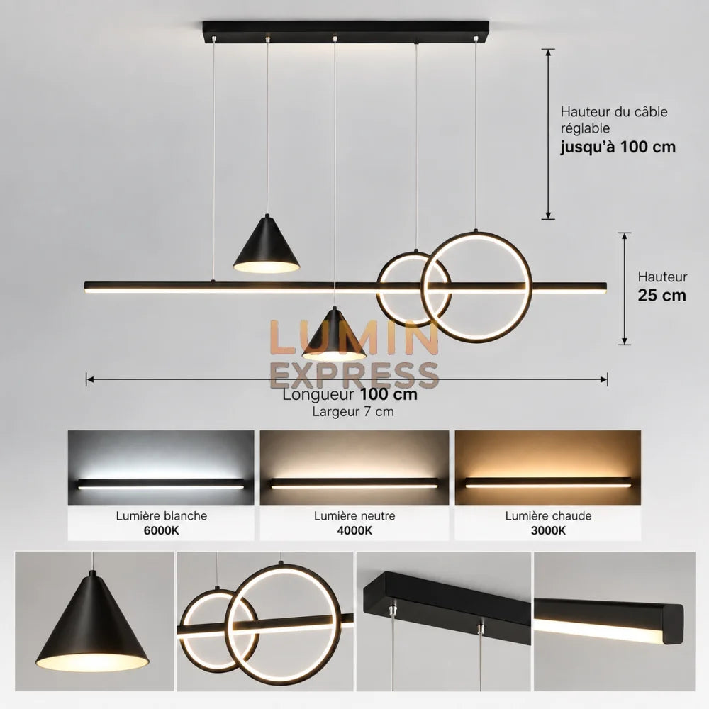 Suspension MADEIRA Black