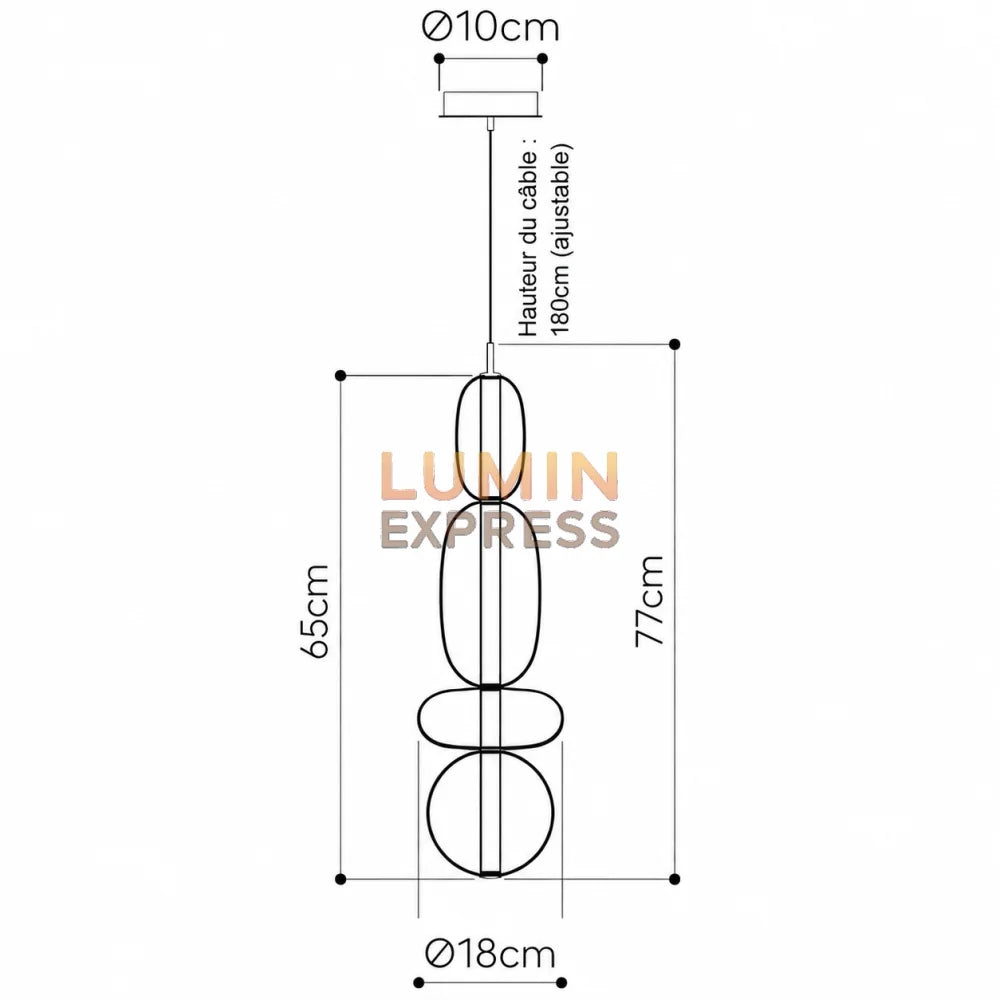 Suspension LOUIS Design architectural