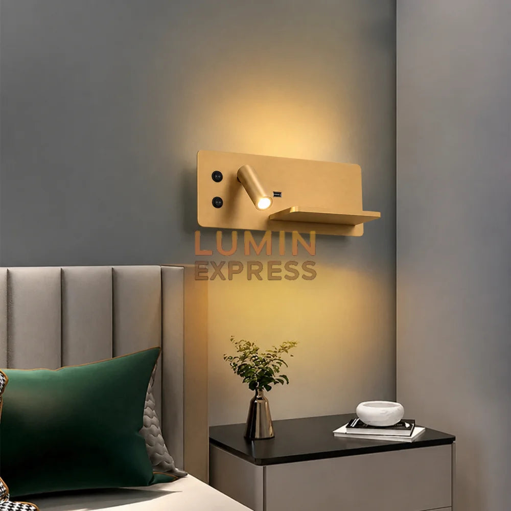 Applique murale Liseuse Wireless Gold