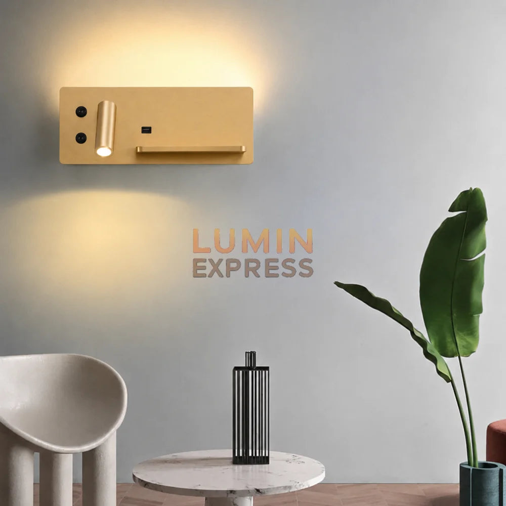 Applique murale Liseuse Wireless Gold
