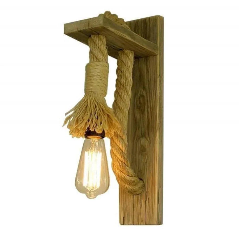 Applique murale corde