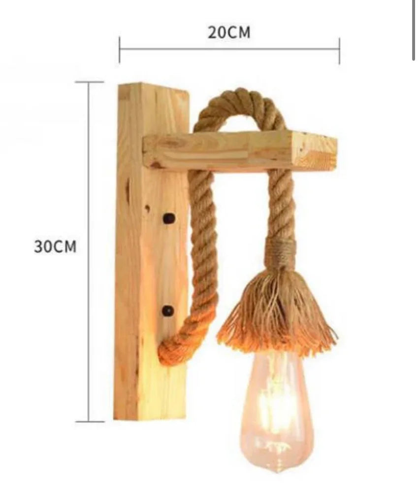 Applique murale corde