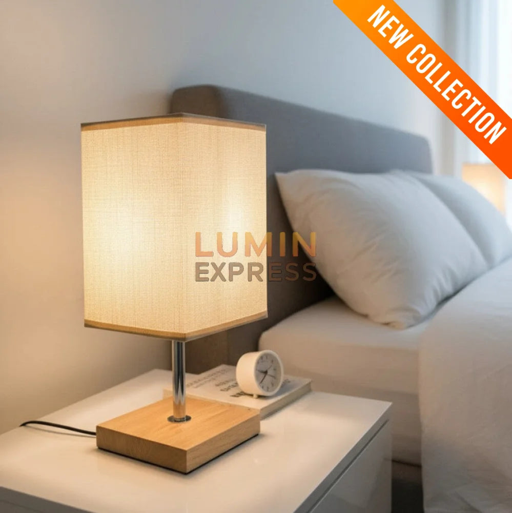 Lampe de chevet Amberly – luminaire design pour chambre Maroc