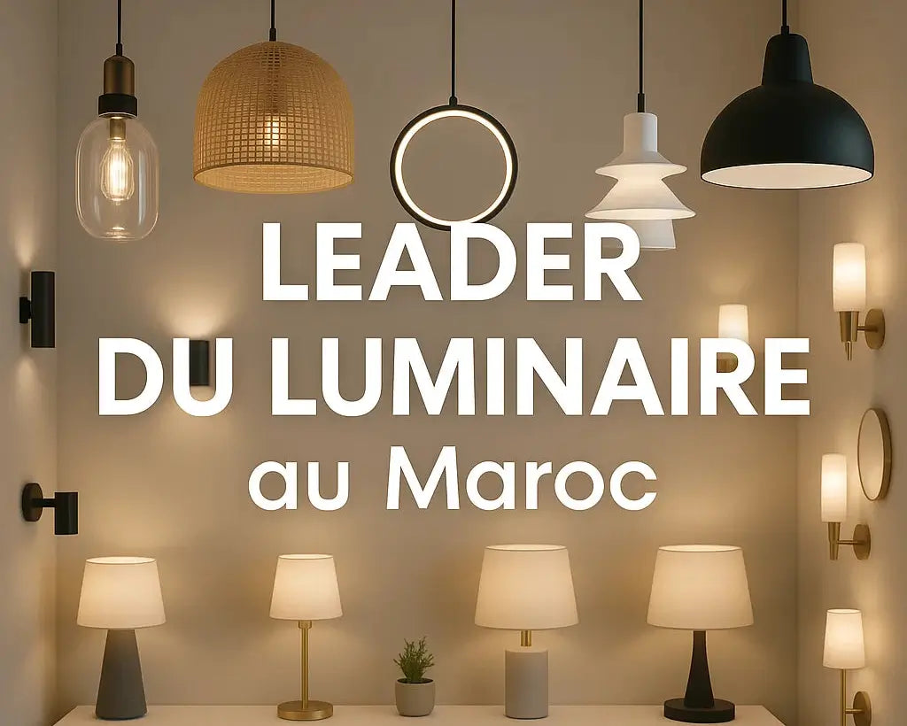 Luminexpress – Leader du luminaire au Maroc avec un large choix de suspensions, appliques murales, lampes et plafonniers design.
