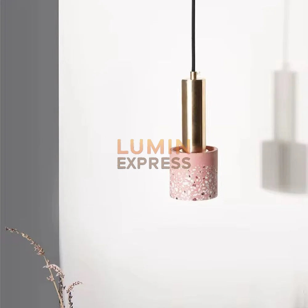 Suspension design terrazzo rose pour cuisine – Luminexpress Maroc
