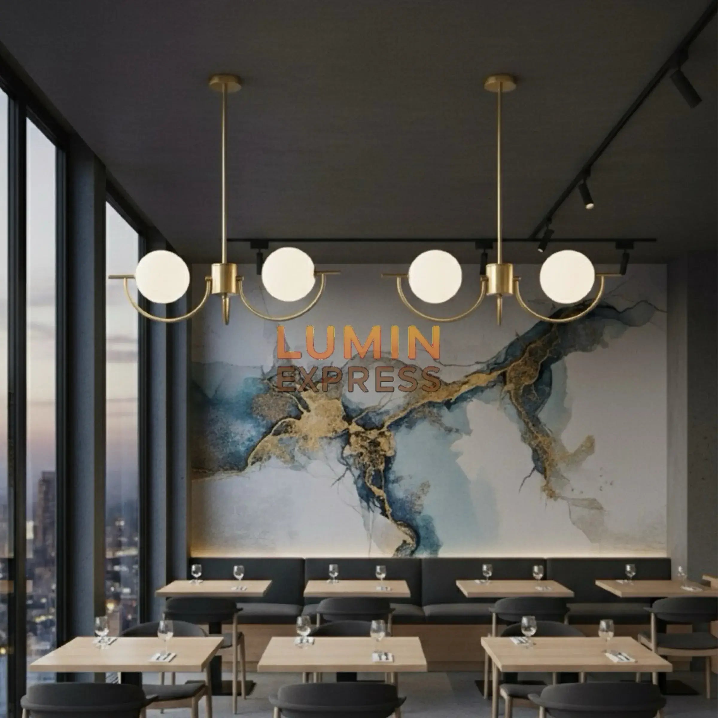 Lustre TRILOGY Luminexpress – éclairage décoratif haut de gamme disponible à Casablanca Maroc