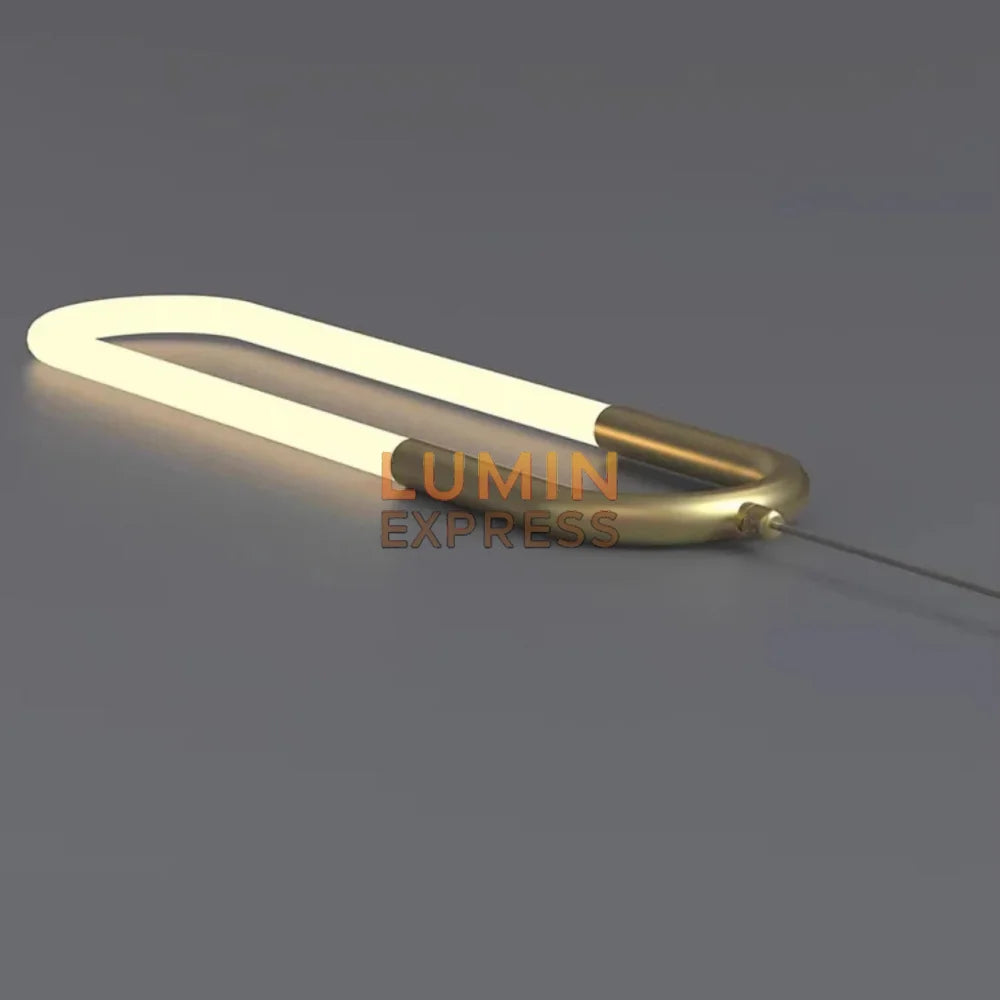 Lustre doré en verre acrylique – design moderne et raffiné Maroc