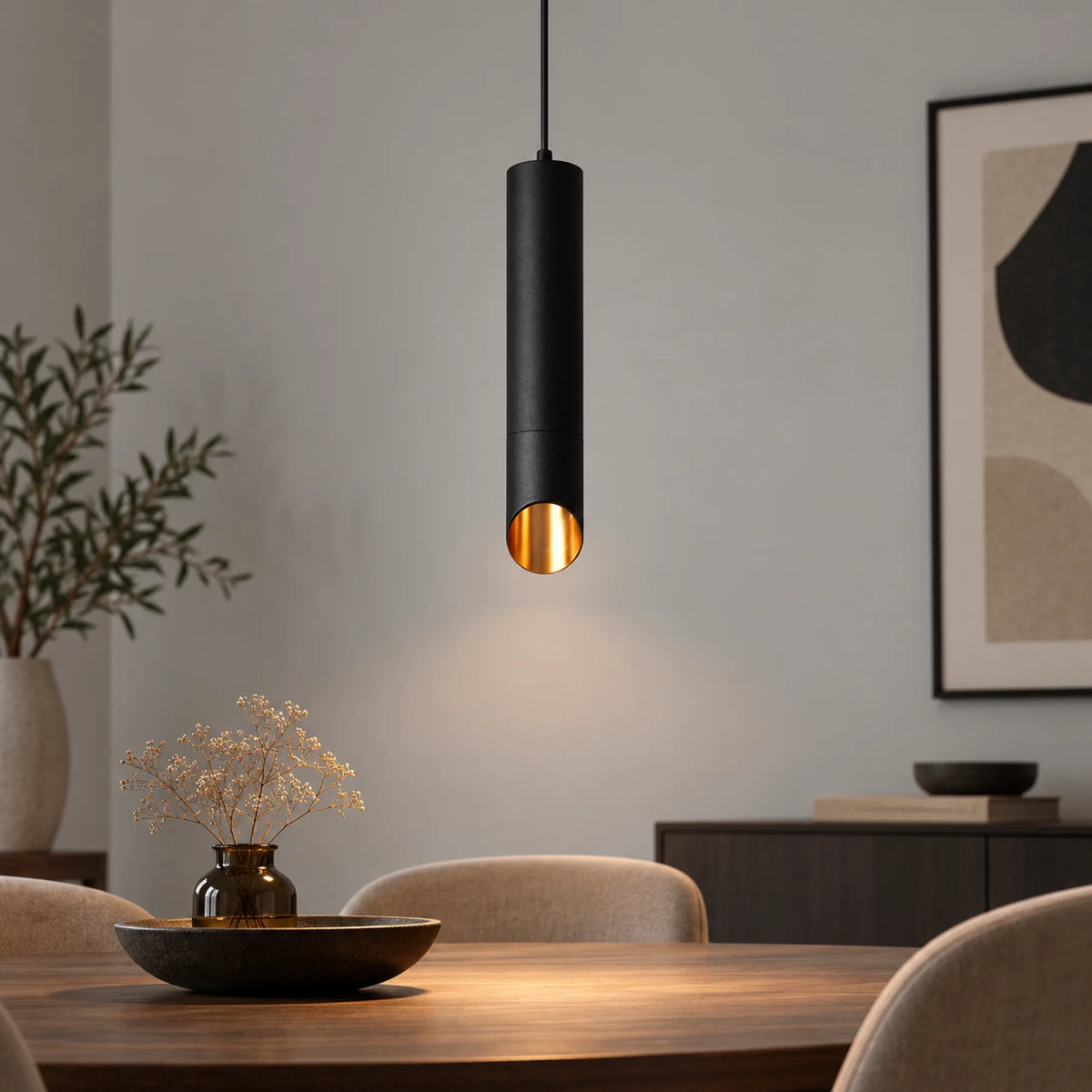 Suspension LOTUS Black 35 cm
