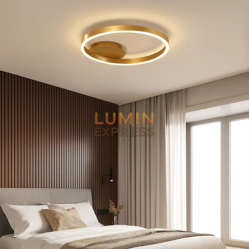 Plafonnier Ferrano Gold design moderne – luminaire Maroc haut de gamme par Luminexpress