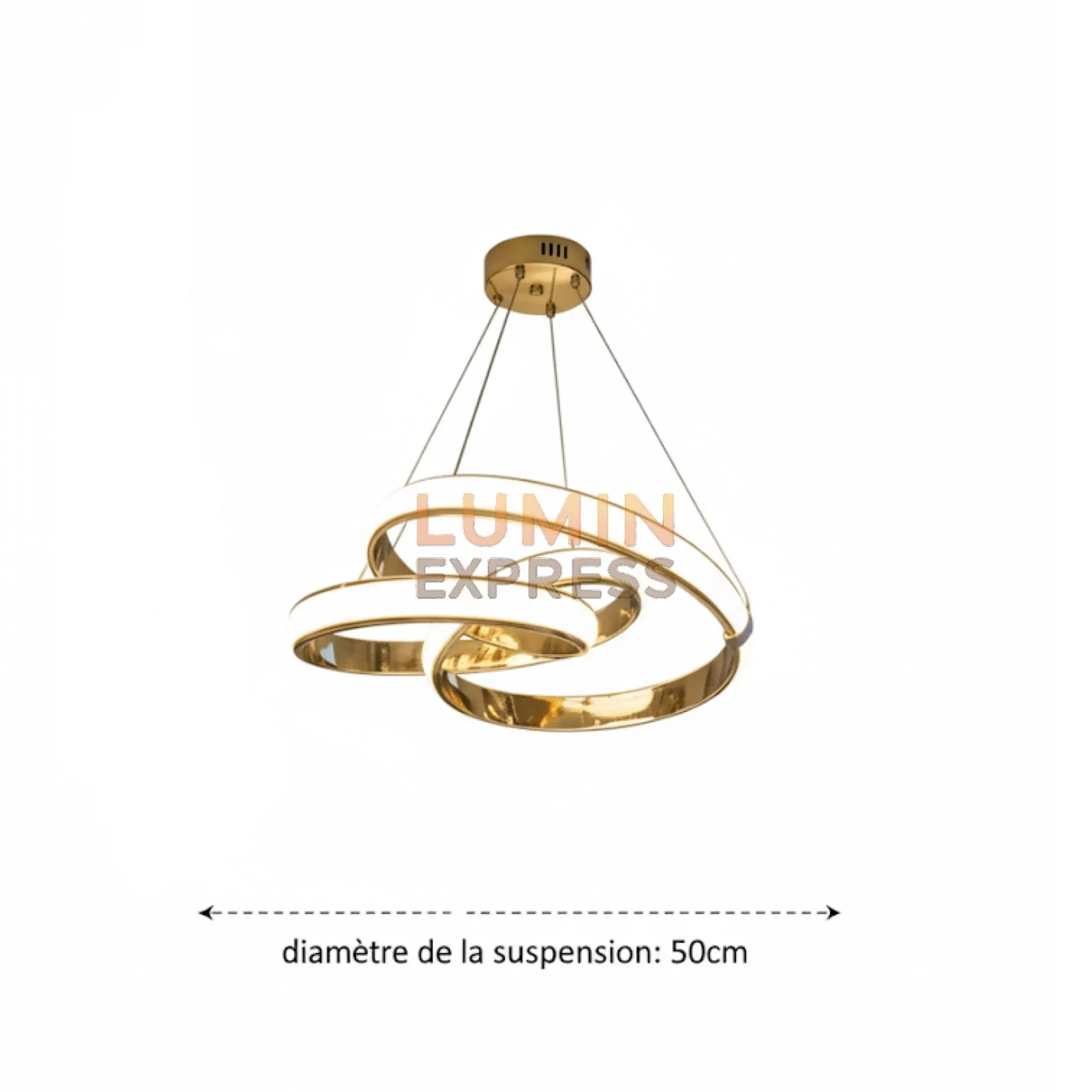 Suspension ALTUS Gold LED élégante pour intérieur