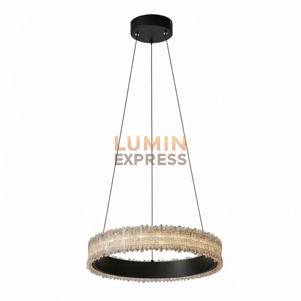 Suspension BILBAO Black – 3 tons de lumière avec télécommande incluse
