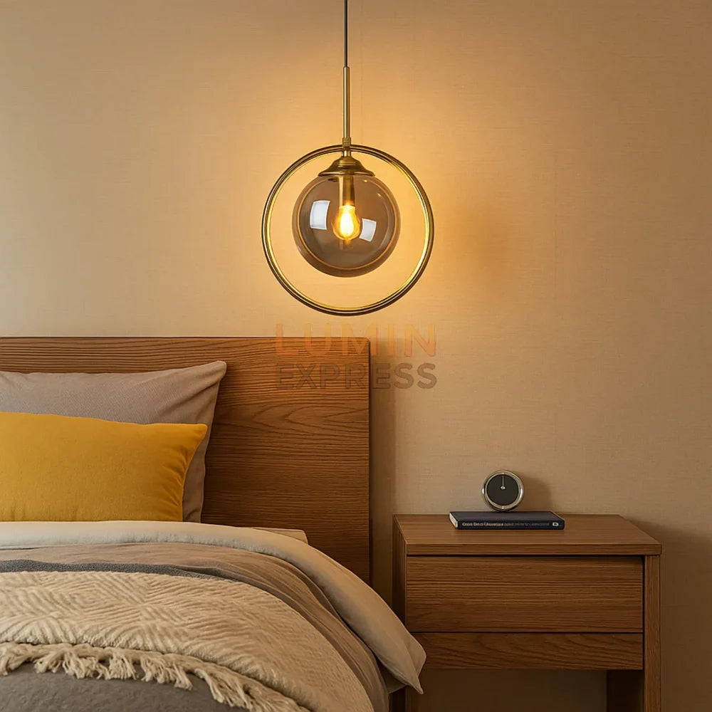 Suspension CLARO éclairage intérieur moderne en laiton doré Maroc