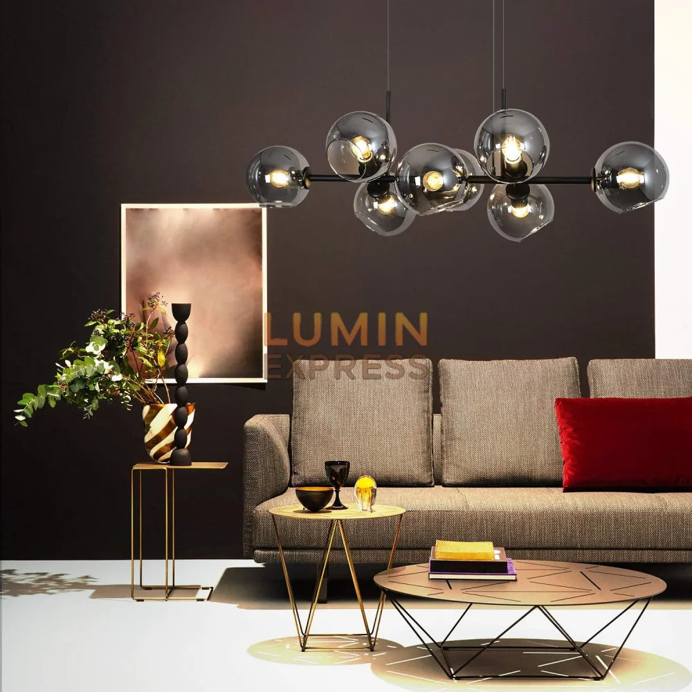 Luminaire Maroc suspension Cluster Black intérieur villa haut de gamme