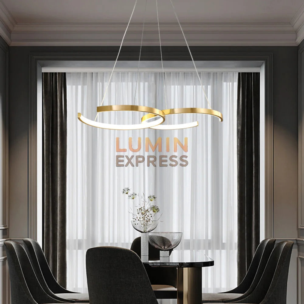 Suspension Fiora Gold salle à manger design – luminaire Maroc Luminexpress