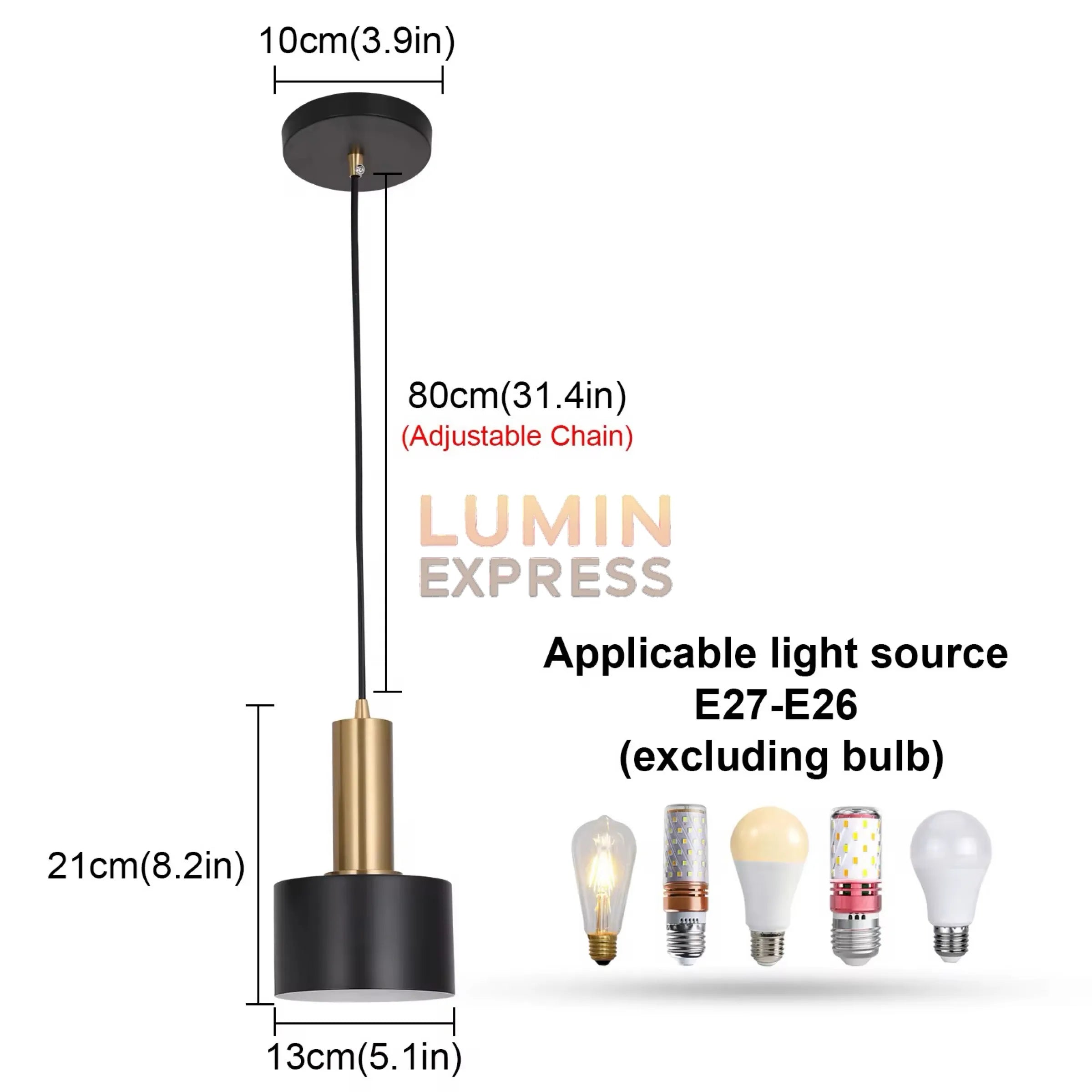 Suspension FLIPO chic et minimaliste pour éclairage de chambre