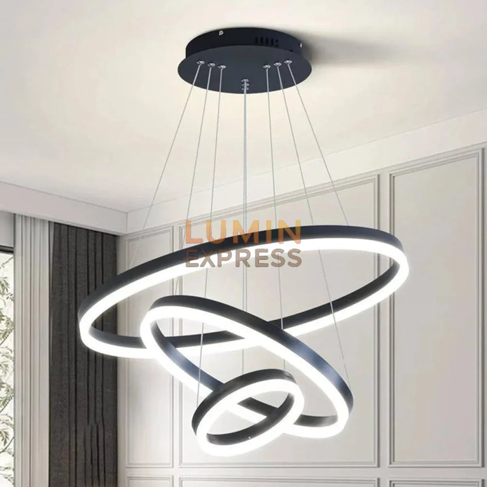 Luminaire plafond circulaire ELITE noir – design minimaliste, Luminexpress Maroc