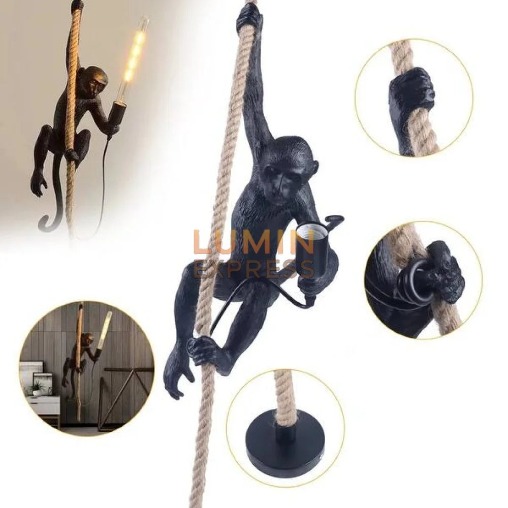 Suspension Singe Black en résine – luminaire design Luminexpress Maroc