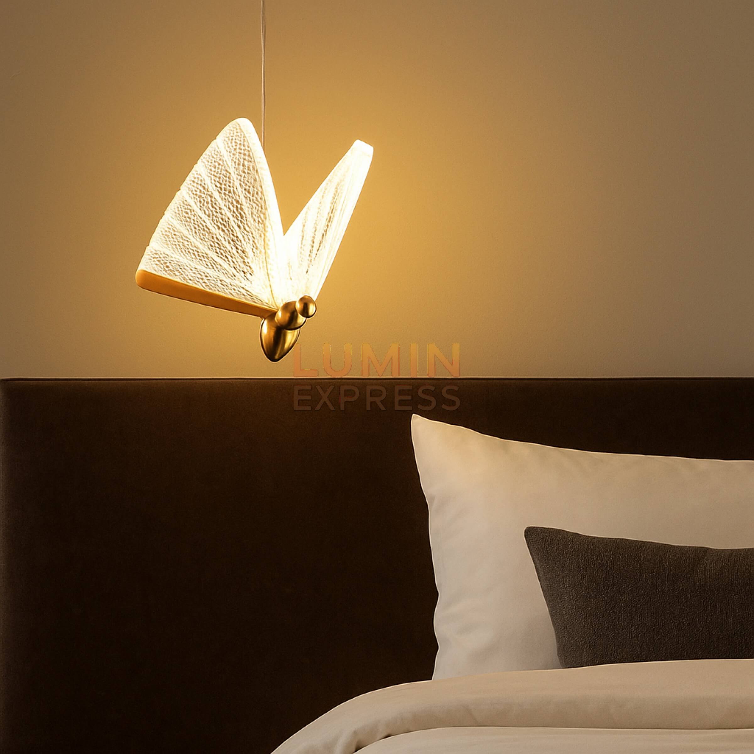 Suspension PAPILLON avec lumière changeante 3000K 4000K 6500K