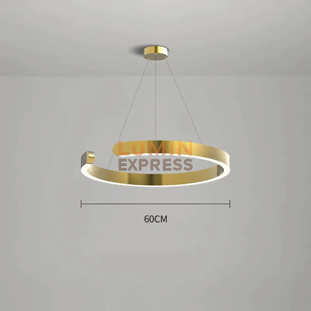 Suspension RENGO Gold 60 cm 36 W – Luminaire moderne Luminexpress Maroc