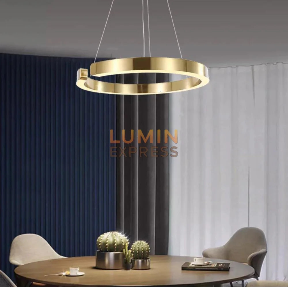 Suspension RENGO Gold laiton doré – Luminaire Maroc Luminexpress