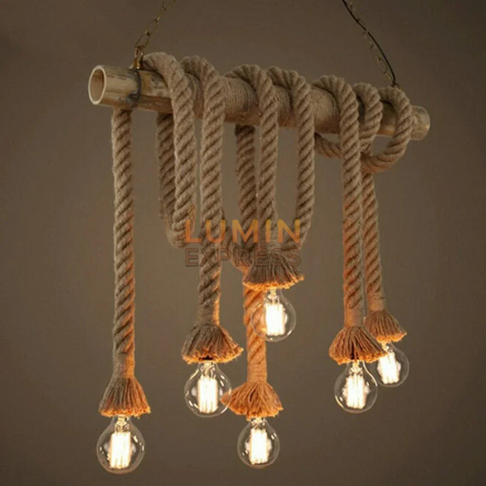 Suspension décorative REYNA en bambou artisanal maroc