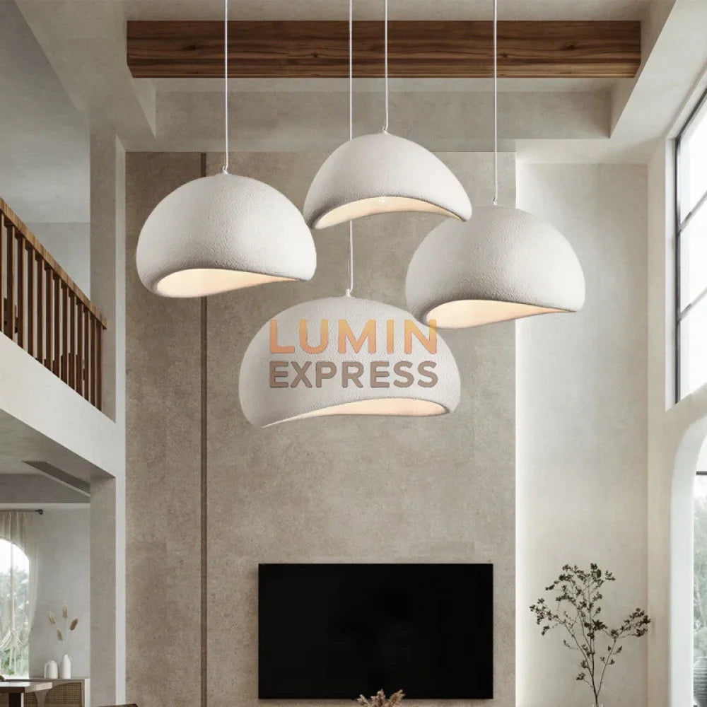 Luminaire SHIBUI blanc texturé décoration intérieure Maroc