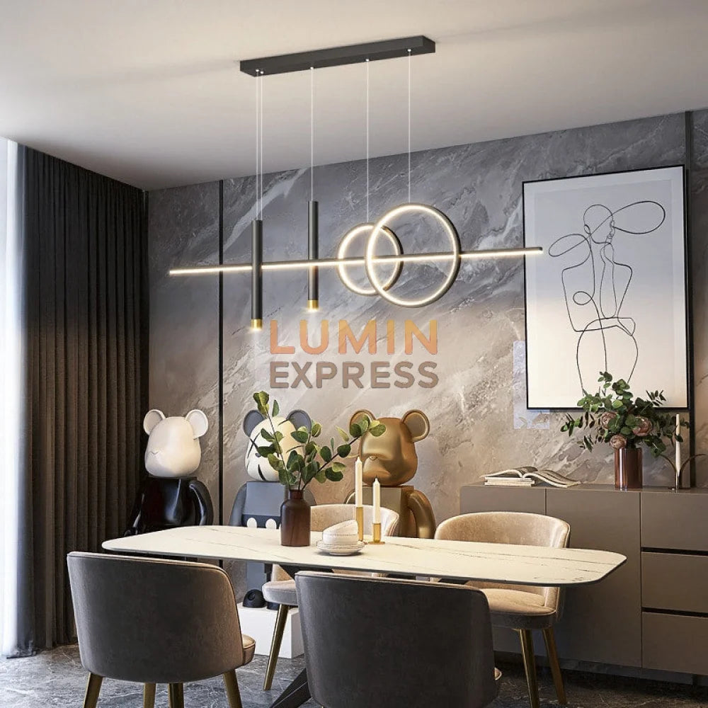 Suspension SILVA Black LED 45W équivalent Bricoma Maroc